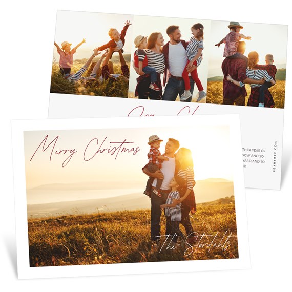 Staggered Greeting - Christmas Card
