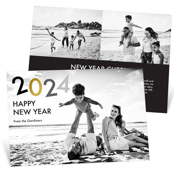 Floating Year - New Year Card