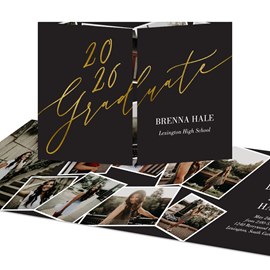 Golden Graduate - Graduation Invitations