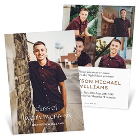 Classic Type - Graduation Invitations