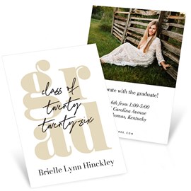 Layered - Mini Graduation Party Invitations