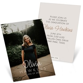 Mixed Type - Mini Graduation Invitations