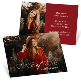 Striking - Mini Graduation Party Invitations