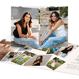 Twin Fonts - Twins Graduation Announcements