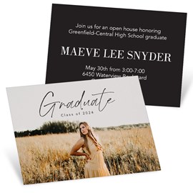 Scrawled Graduate - Mini Graduation Invitations