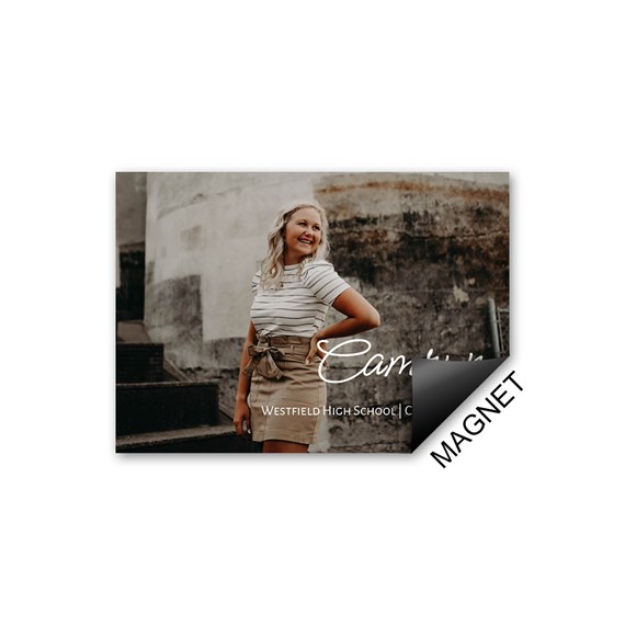 customizable text area with photo placeholder and magnet label