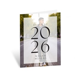 Through the Year - Graduation Thank You Card