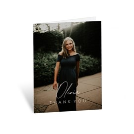 Mixed Type - Vertical - Thank You Card