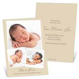First Snapshots - Birth Announcements