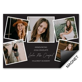 Filled with Photos - Magnet Grad Announcements