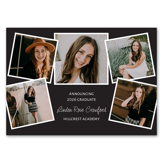 magnet announcement with photo placeholders