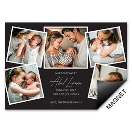 Filled with Photos - Magnet Birth Announcements
