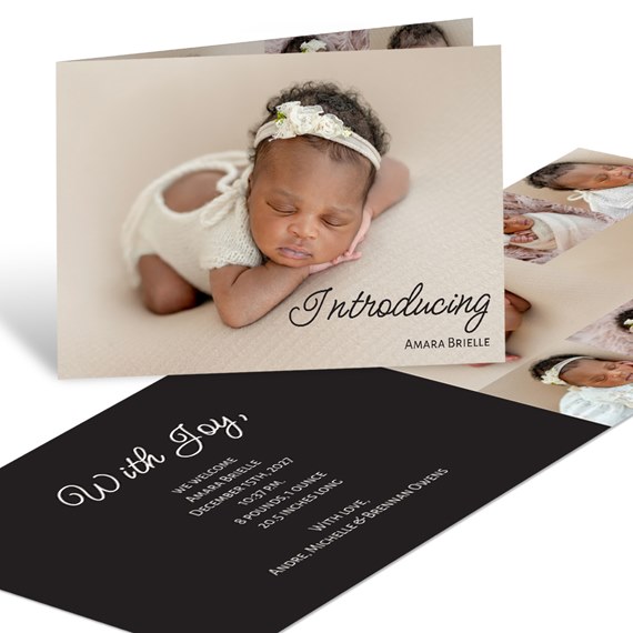 customizable text area, photo placeholder