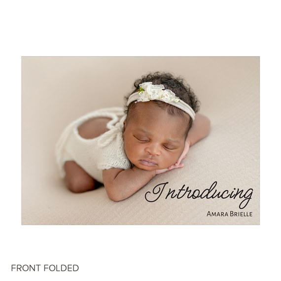photo placeholder with introducing text and name