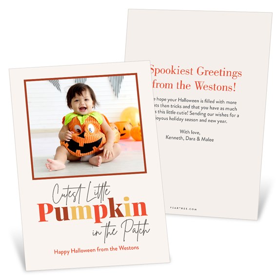 Cutest Pumpkin - Halloween Card