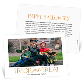 Trick or Treat - Halloween Card