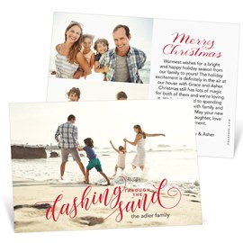 Dashing through the Sand - Christmas Card