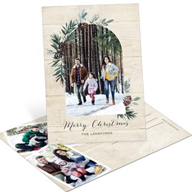 Rustic Beauty - Christmas Postcard