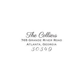 Mixed Fonts - Address Stamp