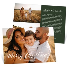 Classic Greeting - Horizontal -Christmas Card