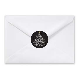Let Us Adore Him - Envelope Seals
