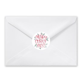 Watercolor Christmas - Envelope Seals