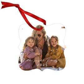 Golden Holiday - Metal Ornament