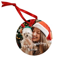 Happy Howlidays - Metal Ornament