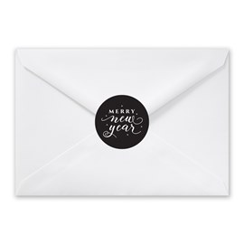 Merry New Year - Envelope Seals