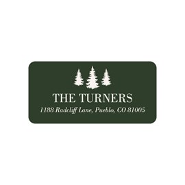 Holiday Trees - Address Labels