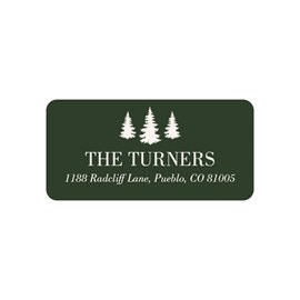 Holiday Trees - Address Labels
