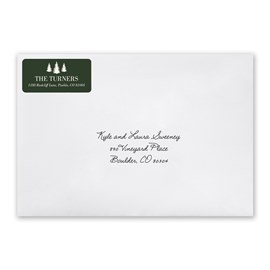 Holiday Trees - Address Labels