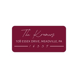 Scrawled Signature - Address Labels