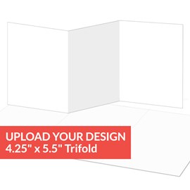 Upload Your Design - 4.25 x 5.5 Trifold Birth Announcement