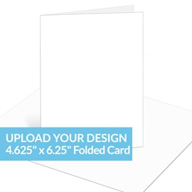 Upload Your Design - 4.625 x 6.25 Side-Fold Card