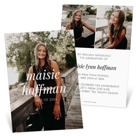 Front and Center - Vertical - Graduation Announcements