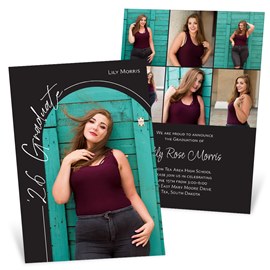 Scripted Arch - Graduation Party Invitations