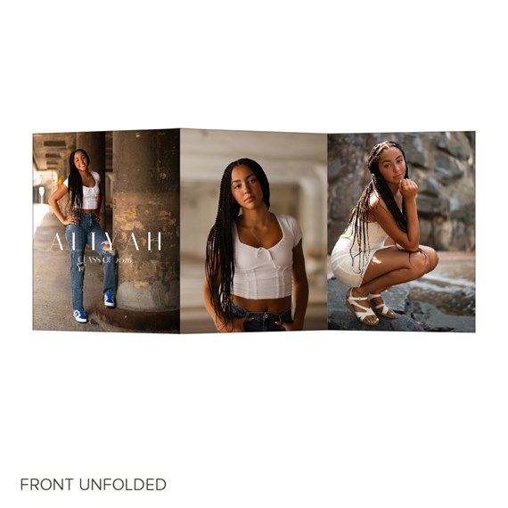 graduation invitation with photo areas and customizable text area