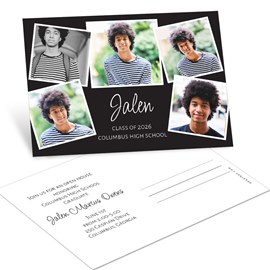 Filled with Photos - Graduation Announcement Postcard