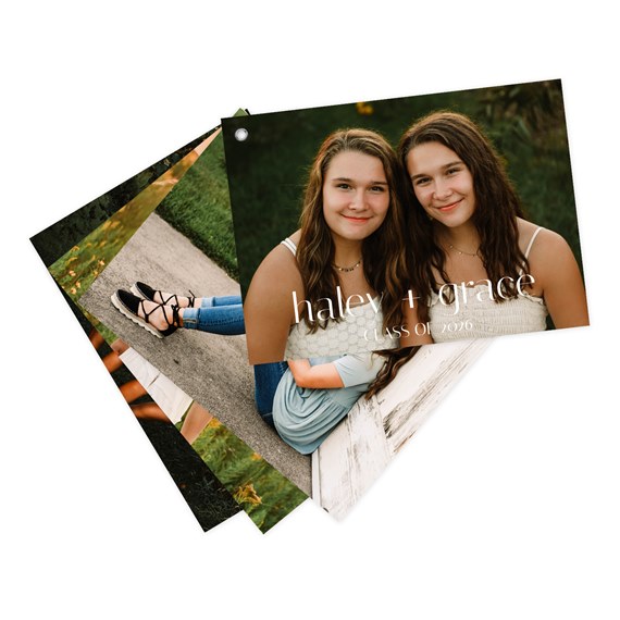 photo collage graduation invitations with text overlay