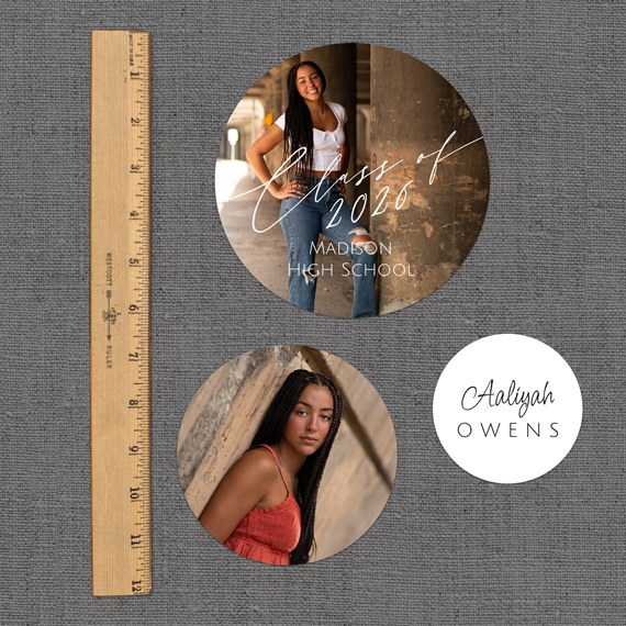two photo placeholders on gray background