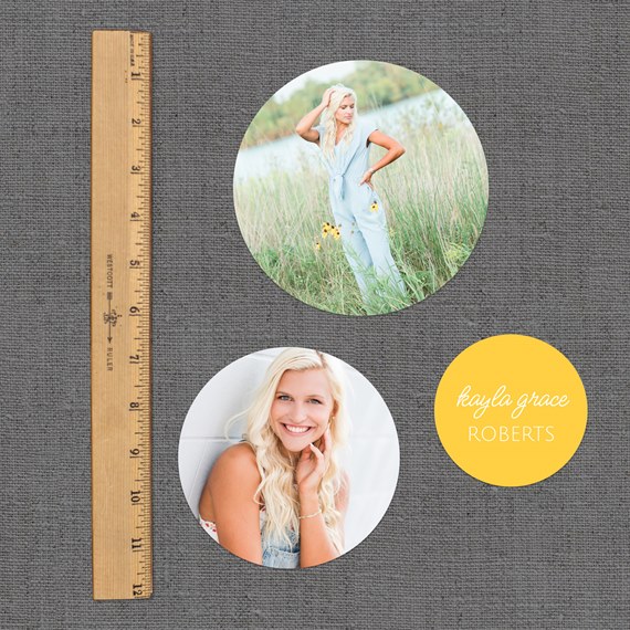 two photo placeholders and customizable text area