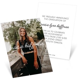 Front and Center - Mini Graduation Invitations