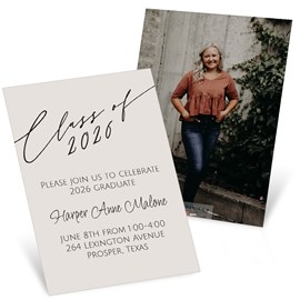 Classic - Mini Graduation Invitations