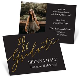 Golden Graduate - Mini Graduation Announcements