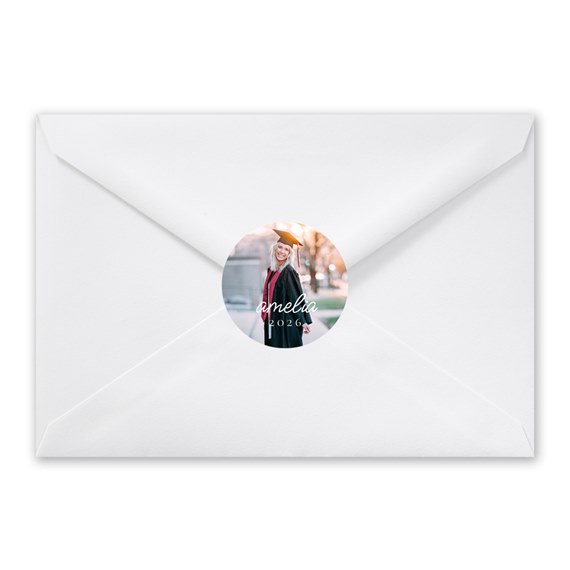 white envelope with photo placeholder seal