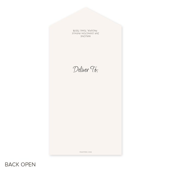 open invitation with deliver to text