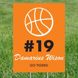 Favorite Sport - Basketball - Graduation Party Yard Sign