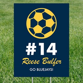 Favorite Sport - Soccer - Graduation Party Yard Sign