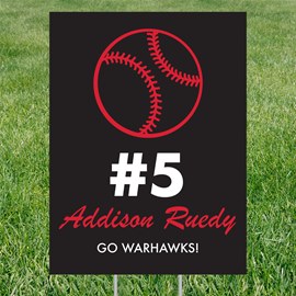 Favorite Sport - Softball - Graduation Party Yard Sign